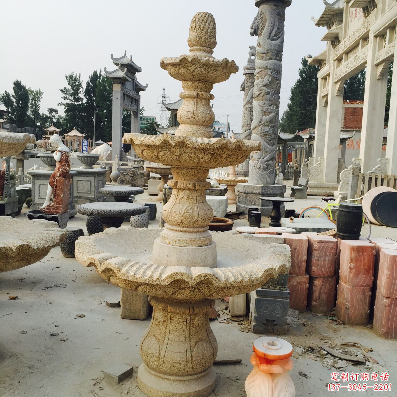 江苏精美风水球石雕艺术品