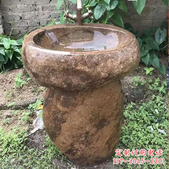 江苏精美手雕石花盆,传承古典品位
