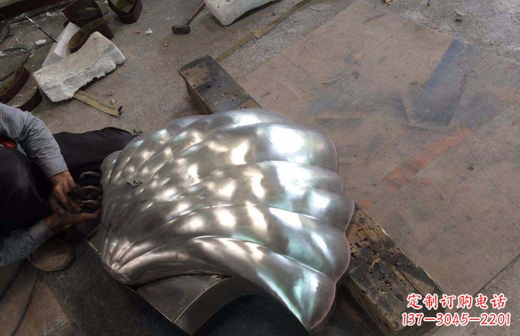 江苏精致现代的不锈钢贝壳雕塑