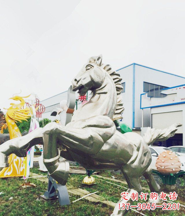 江苏产品名称优雅的不锈钢雕塑——奔马