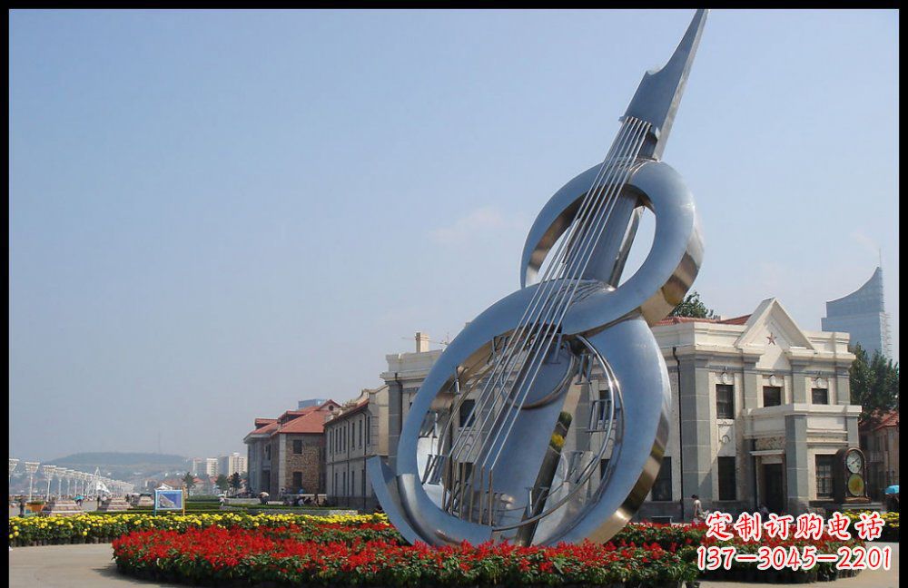 江苏YFZD-001不锈钢抽象大提琴雕塑