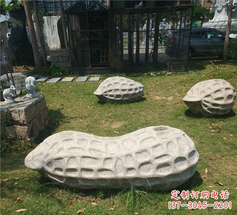江苏精美大理石花生雕塑