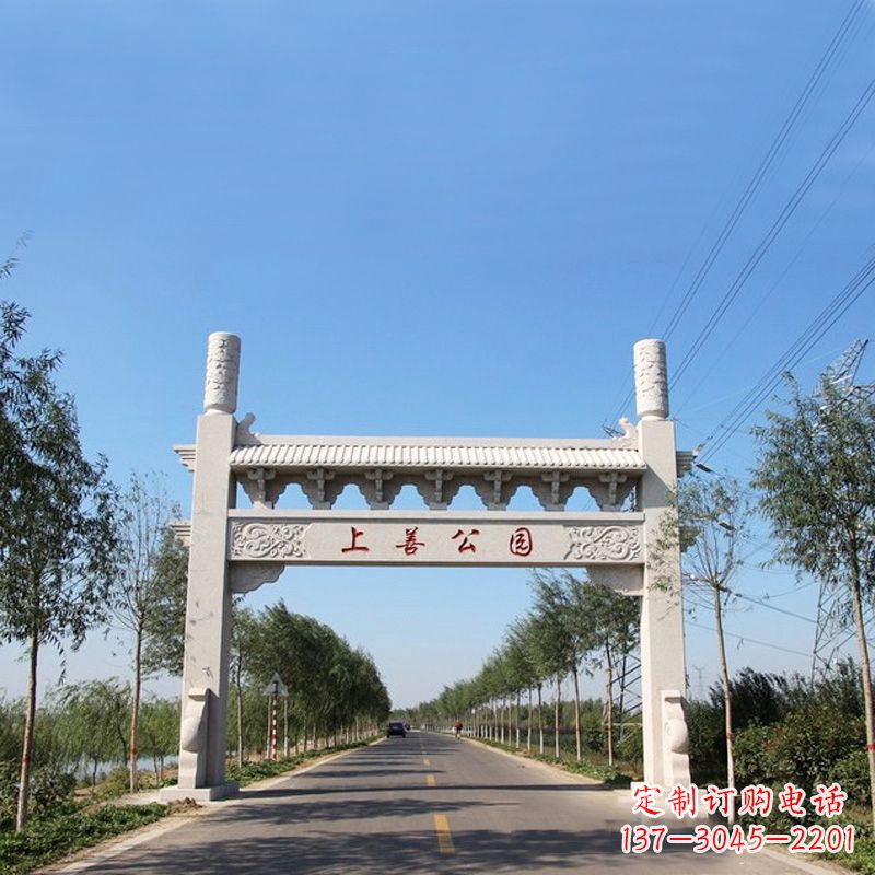 江苏精美石牌坊雕塑——打造公园独特风格