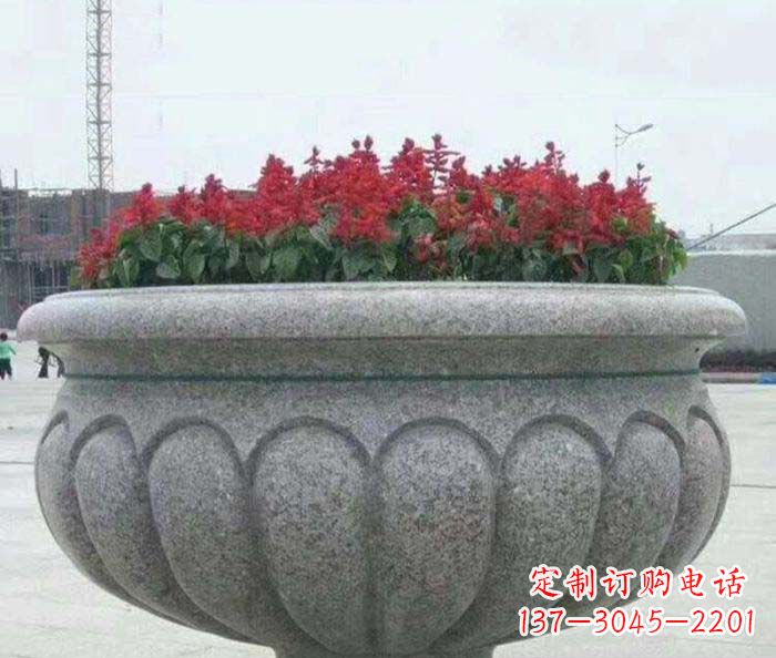 江苏精美大理石花盆雕塑