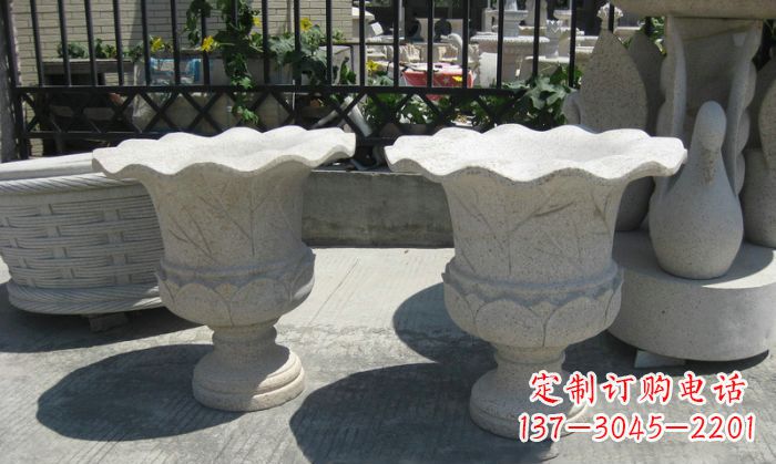 江苏大理石花盆雕塑