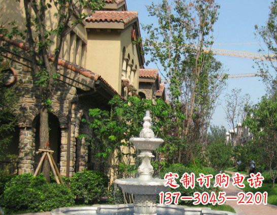 江苏公园景观大理石喷泉石雕 (2)
