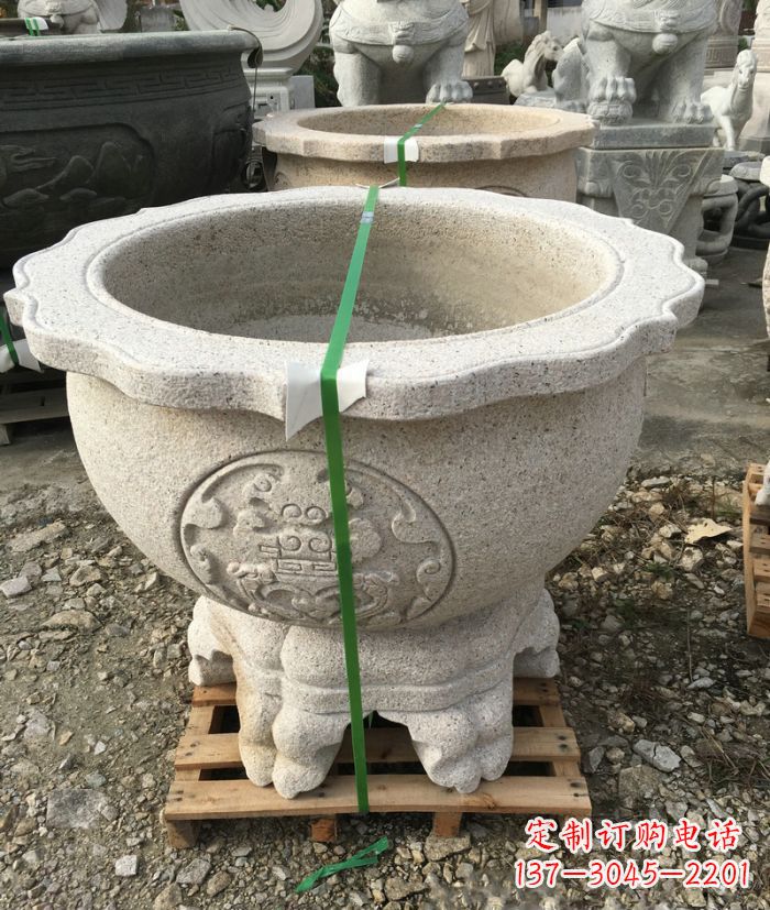 江苏高品质大理石水缸雕塑