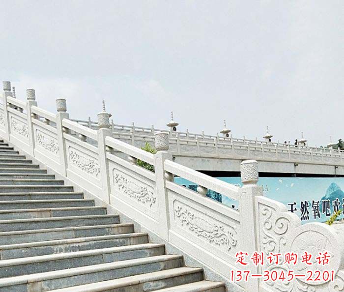 江苏精美绝伦的汉白玉石栏板雕塑