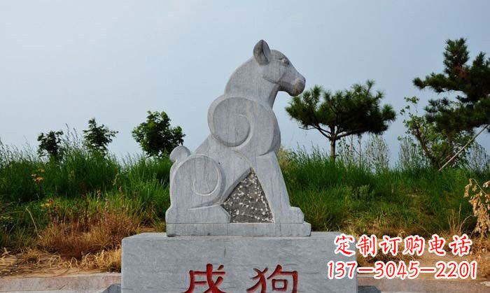 江苏青石生肖动物雕塑