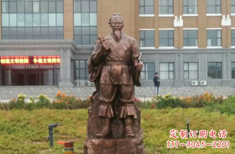 江苏传承古代名人铜雕——鲁班雕像