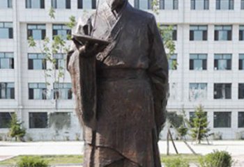 江苏传承古代珍贵文化—祖冲之铜雕塑