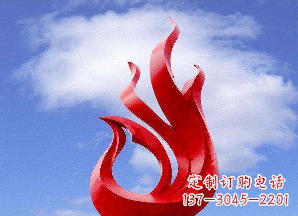 江苏广场不锈钢凤凰雕塑 (2)