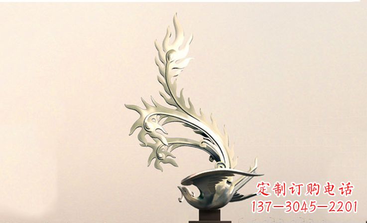 江苏精致的不锈钢凤凰雕塑
