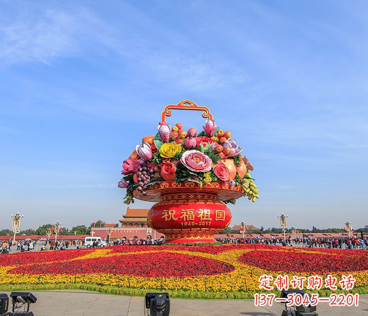 江苏大型不锈钢花篮雕塑，艺术缔造美好景观