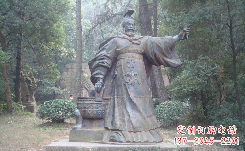 江苏汉武帝古代名人铜雕