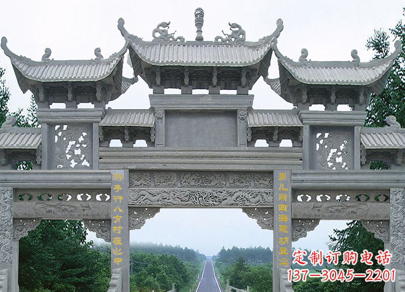 江苏金昌石雕牌坊雕刻