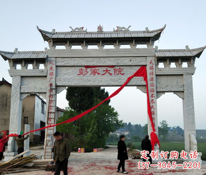 江苏中领雕塑:牌坊石雕精美纷呈