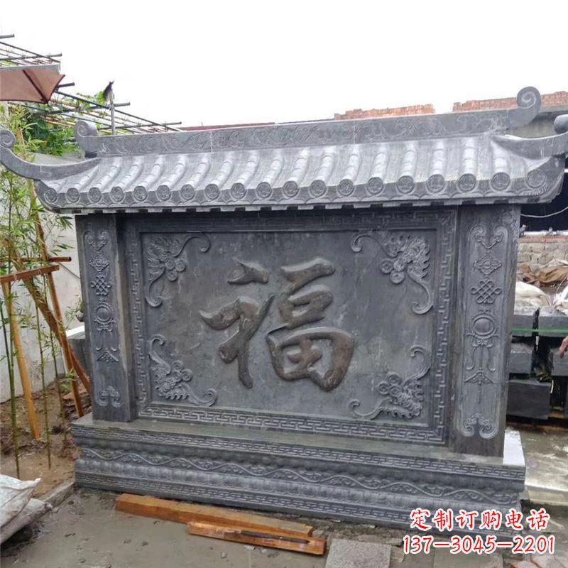 江苏中领雕塑：福字雕塑，点缀婚房庭院