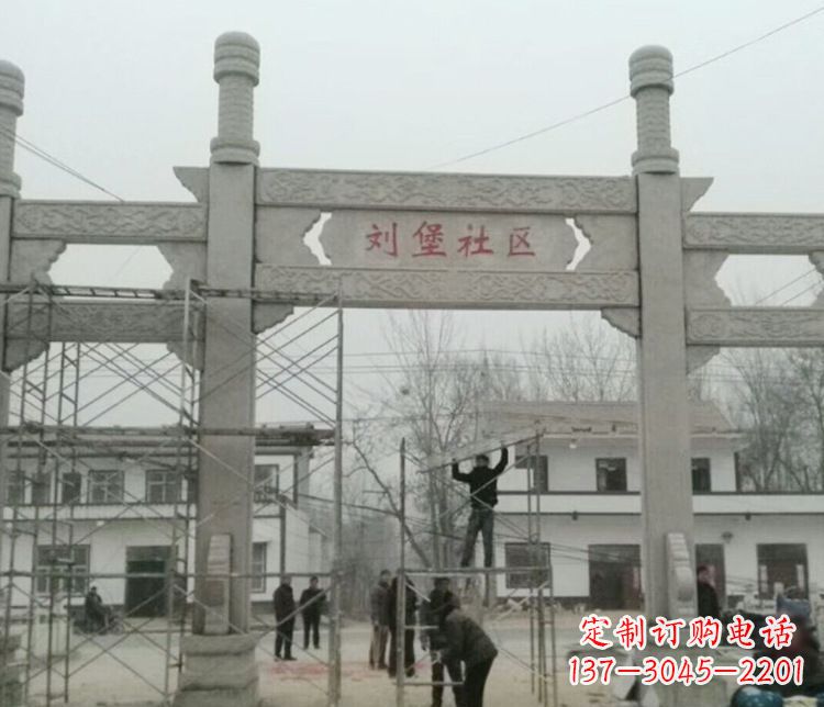 江苏石牌坊道路石雕