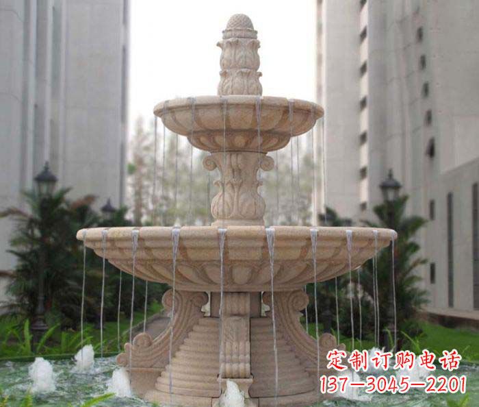 江苏双层喷泉小区石雕