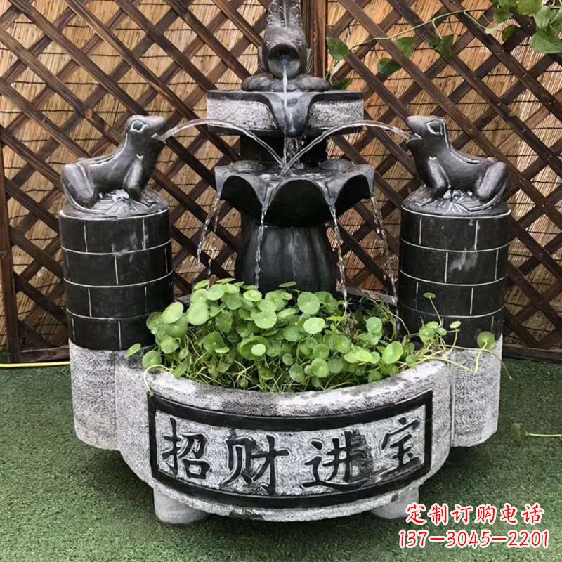 江苏双层喷泉石雕