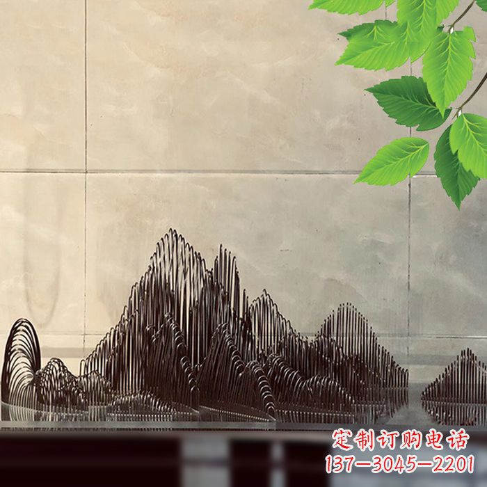 江苏水景水池不锈钢假山雕塑