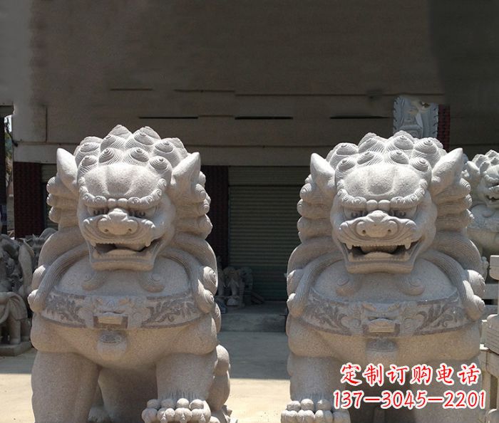 江苏寺庙景观仿古镇宅石狮子
