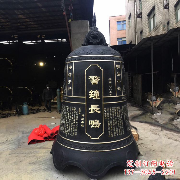 江苏寺庙铜钟雕塑