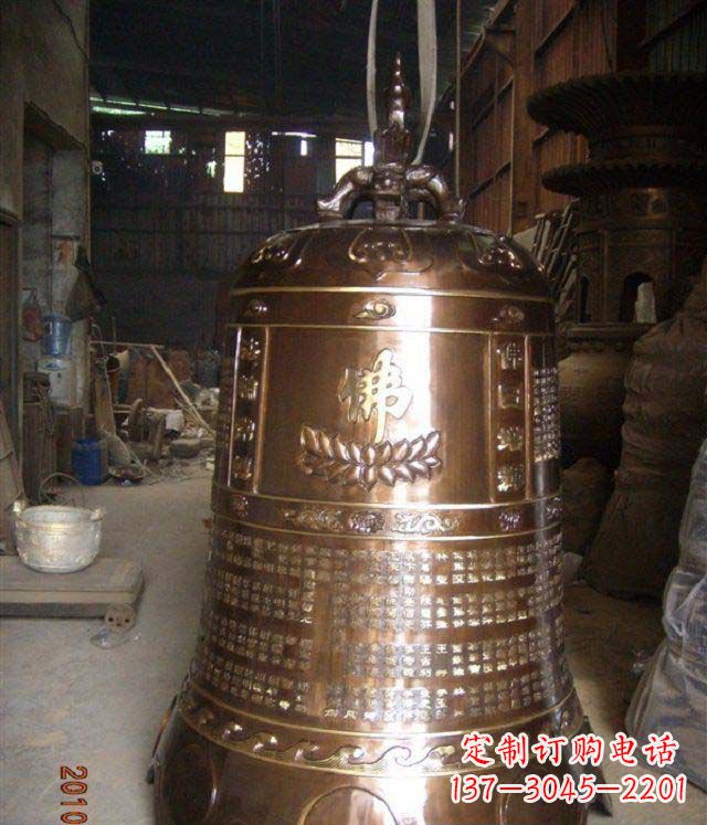 江苏寺庙铸铜钟铜雕