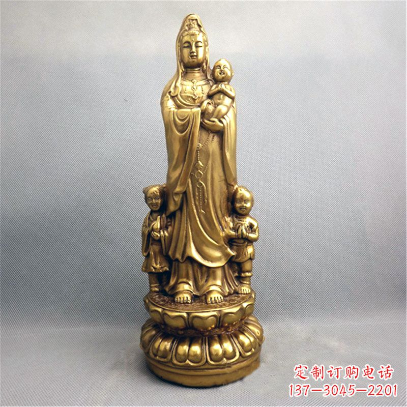 江苏送子观音纯铜雕塑