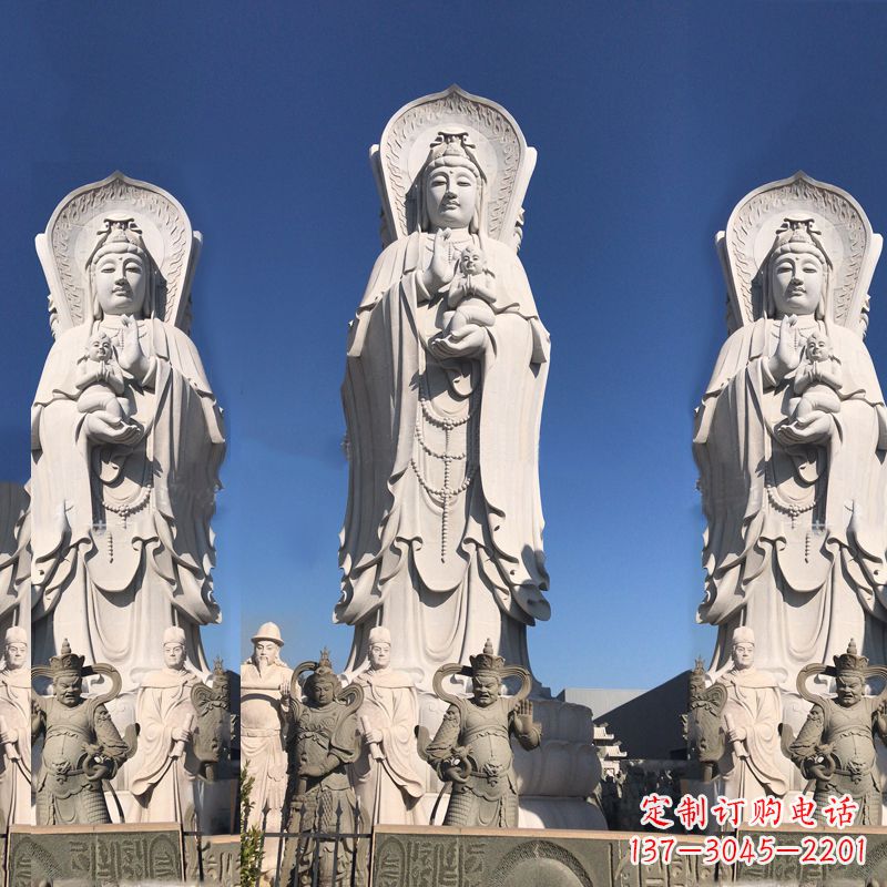 江苏送子观音大型石雕塑