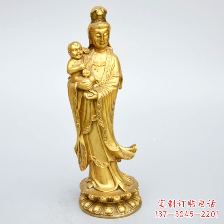 江苏送子观音铜雕