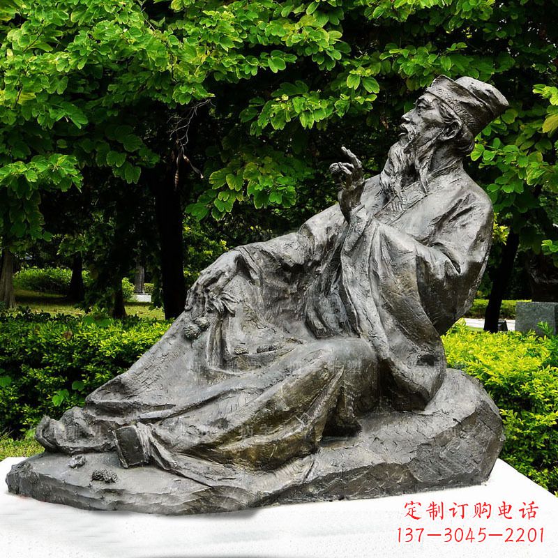 江苏苏轼雕像古代历史名人北宋著名文学家书画家铜雕