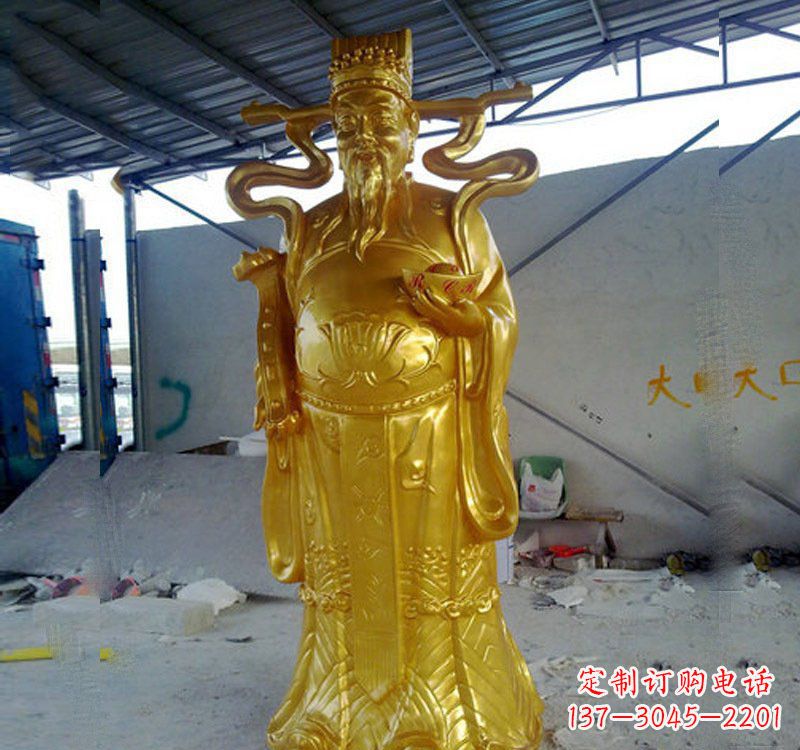 江苏铜雕财神雕像