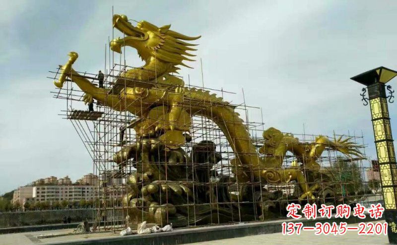 江苏铜雕广场神龙景观摆件