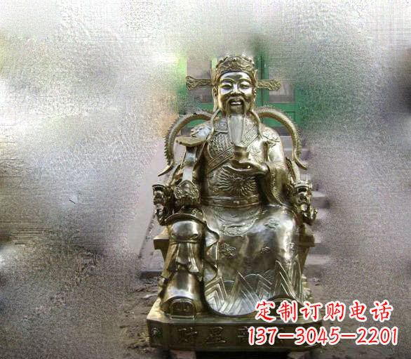 江苏铜雕文财神