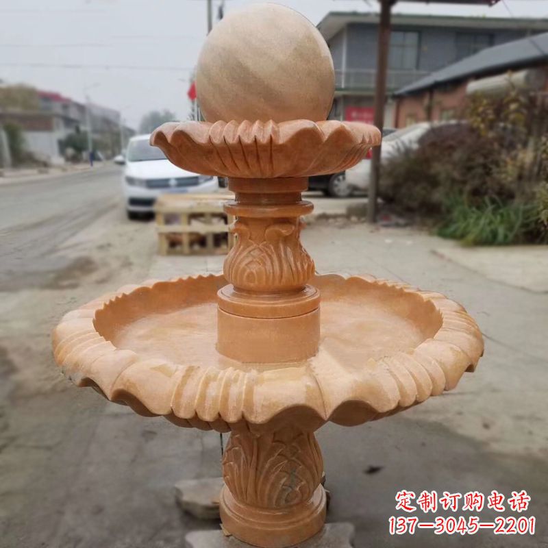 江苏晚霞红风水球