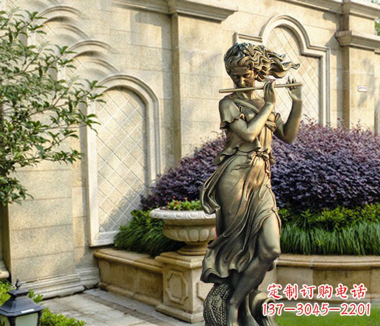 江苏西方女人别墅景观铜雕塑