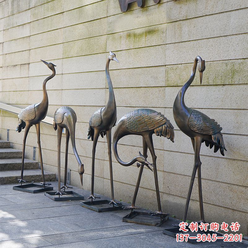 江苏仙鹤不锈钢雕塑