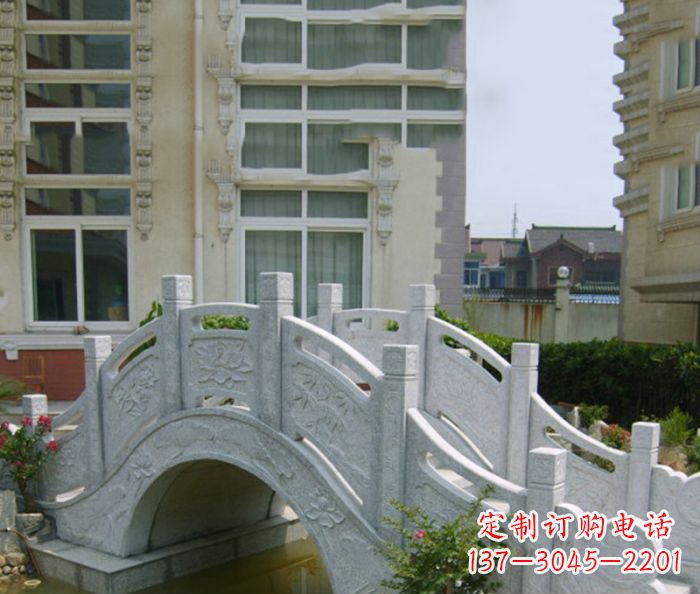 江苏小区景观大理石拱桥 (2)