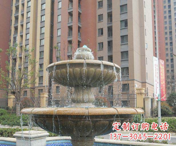 江苏小区景观大理石喷泉石雕