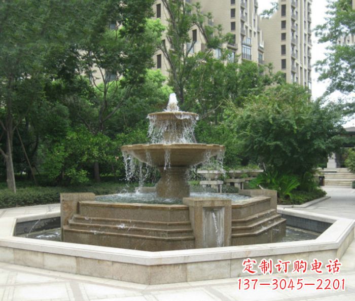 江苏小区景观大型喷泉石雕 (7)