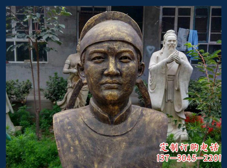 江苏校园古代名人毕昇铜雕