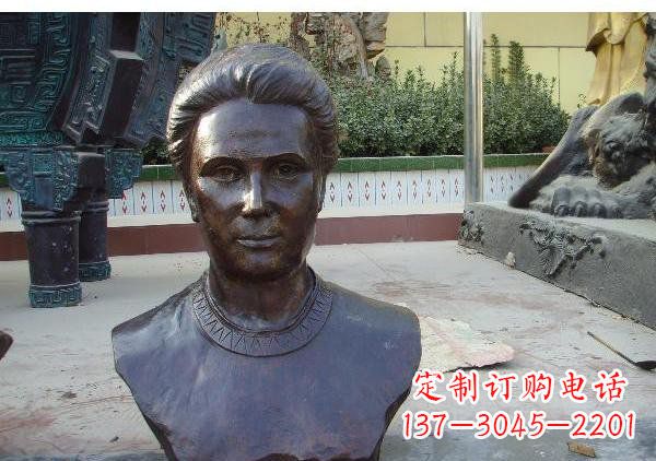 江苏校园居里夫头像铜雕