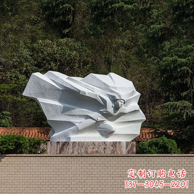 江苏英雄人物黄继光景区景点汉白玉石刻雕塑