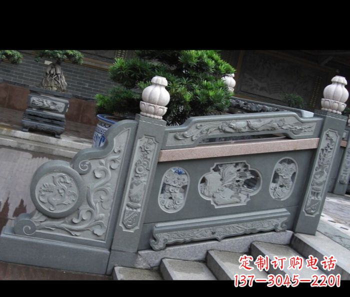 江苏园林景观大理石栏板雕塑 (6)