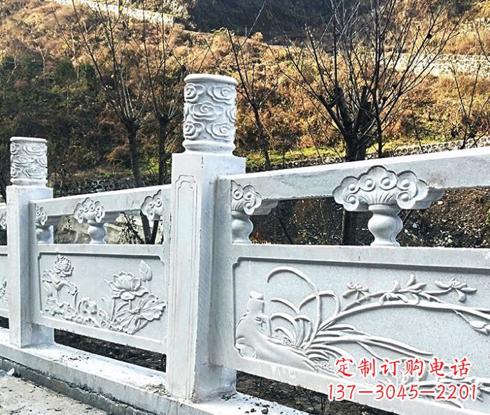 江苏园林景观大理石栏板石雕 (7)