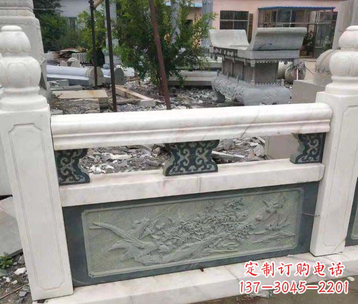 江苏园林景观大理石桥栏板石雕 (2)