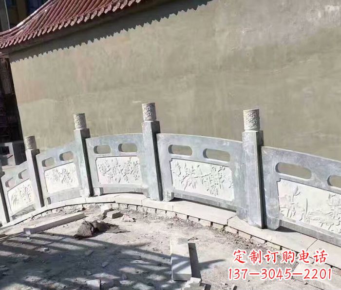 江苏园林景观大理石桥栏板石雕 (5)