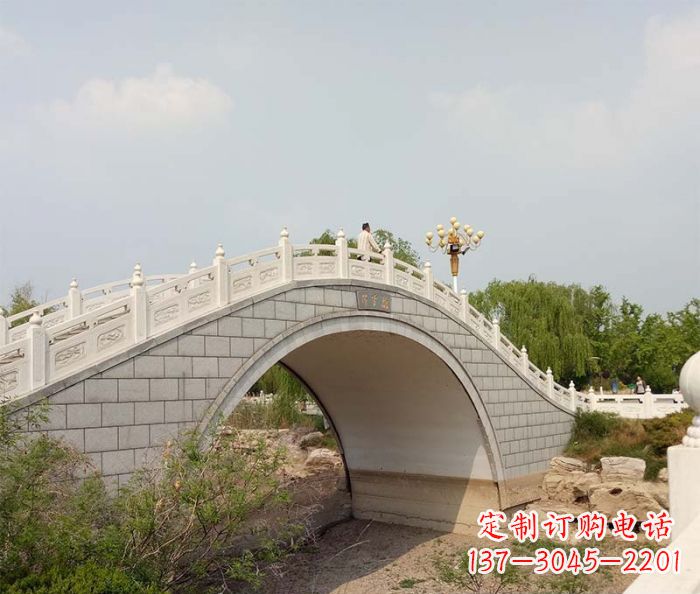 江苏园林景观大理石桥栏板石雕 (6)